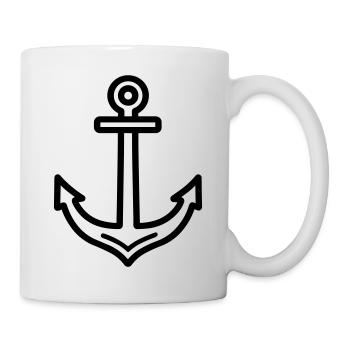 ancre - Mug blanc - blanc - Droite