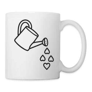 Garten der Liebe bewässert - Tasse - Weiß - Rechts