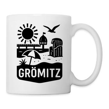 Grömitz Ostsee Urlaub - Tasse - Weiß - Rechts