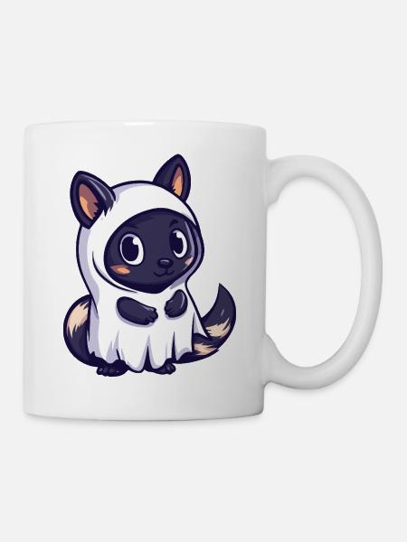Stinktier Halloween Geist - Tasse - Weiß