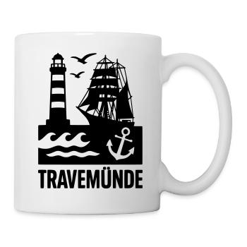 Travemünde Ostsee - Tasse - Weiß - Rechts