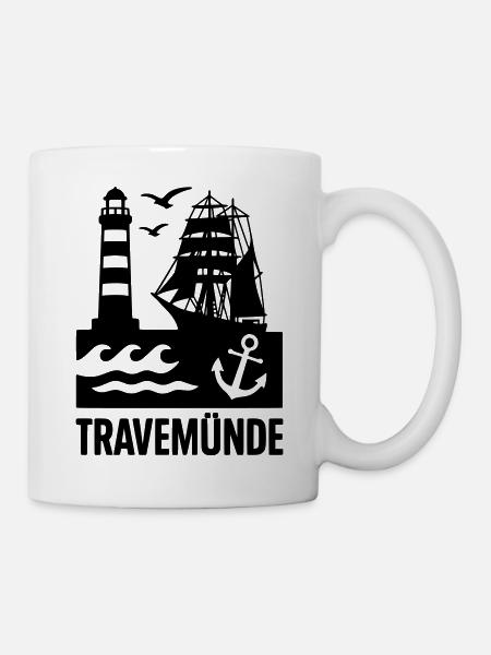 Travemünde Ostsee - Tasse - Weiß