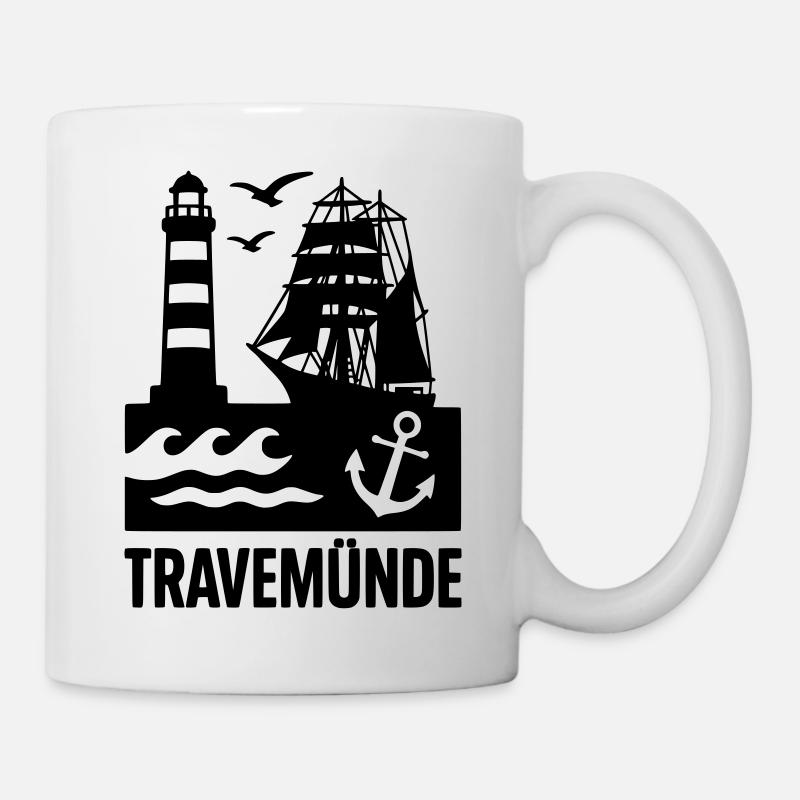 Travemünde Ostsee - Tasse - Weiß