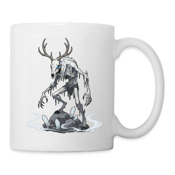 Wendigo Eisgeist Hirsch Skelett - Tasse - Weiß - Rechts