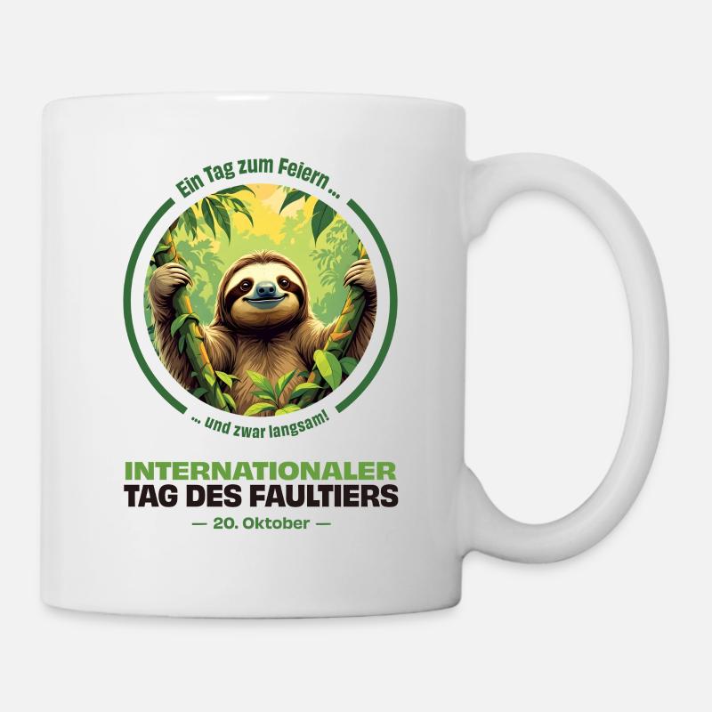 20 octobre – Journée internationale de la paresse - Mug blanc - blanc