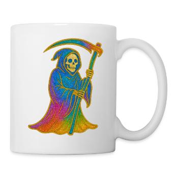 Décès | Faucheuse arc-en-ciel - Mug blanc - blanc - Droite