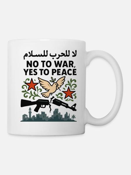 Ja zum Frieden - Tasse - Weiß