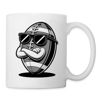 Cool Football - Logo sportif - Mug blanc - blanc - Droite