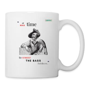 BÄSSE PARODY Design 001 - Tasse - Weiß - Rechts