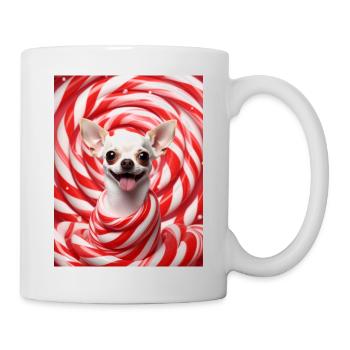 Chihuahua Candy Swirl - Tasse - Weiß - Rechts