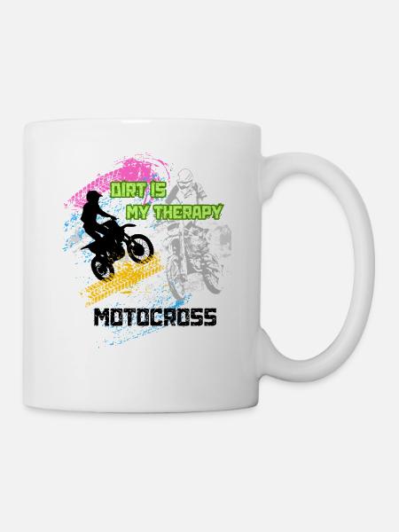 Motocross Graffiti - Tasse - Weiß