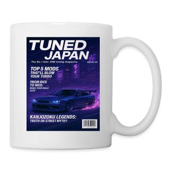 Abgestimmtes japanisches Neon-Automagazin-Cover - Tasse - Weiß - Rechts