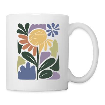 Colourful flower composition - Mug - white - Right