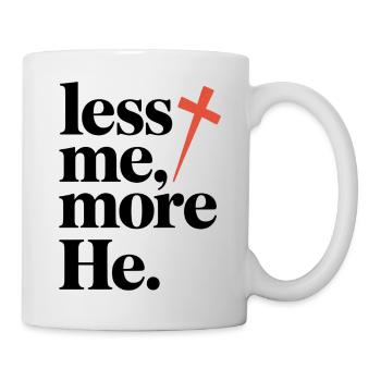 Less Me More He Christian Faith - Mug - white - Right