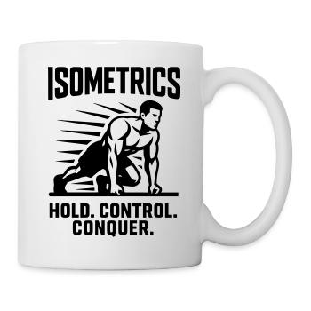 isometrics holding exercise static muscle work - Mug - white - Right