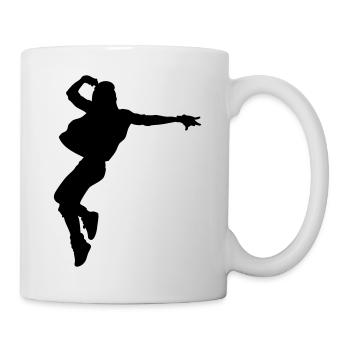 B-Girl Silhouette – Breakdance Style - Mug - white - Right