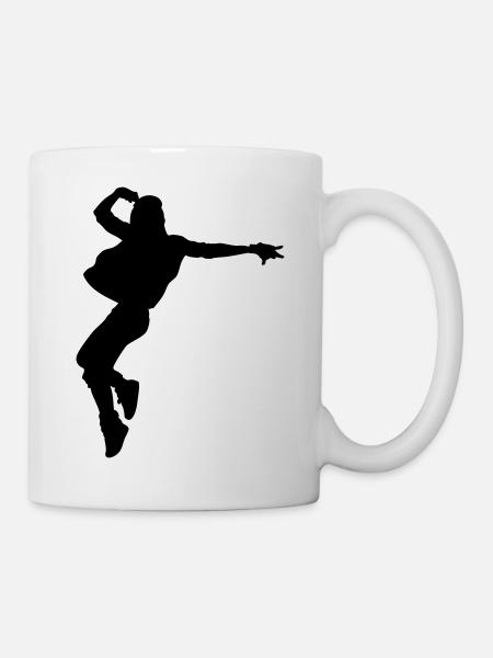 B-Girl Silhouette – Breakdance Style - Mug blanc - blanc