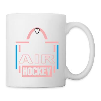Air Hockey Jubiläum 10 Jahre Airhockey Spielerin - Tasse - Weiß - Rechts