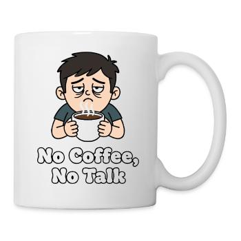 Pas de café, pas de discussion - Mug blanc - blanc - Droite