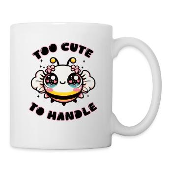 Trop mignon pour être manipulé - Mug blanc - blanc - Droite