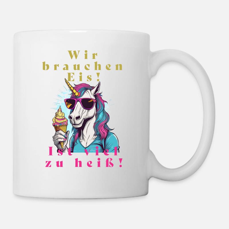 Einhorn Eis vs. Hitze - Mug - white