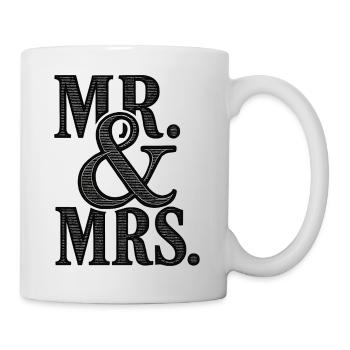 MR. & MRS - mariage romantique - jeunes mariés - Mug blanc - blanc - Droite