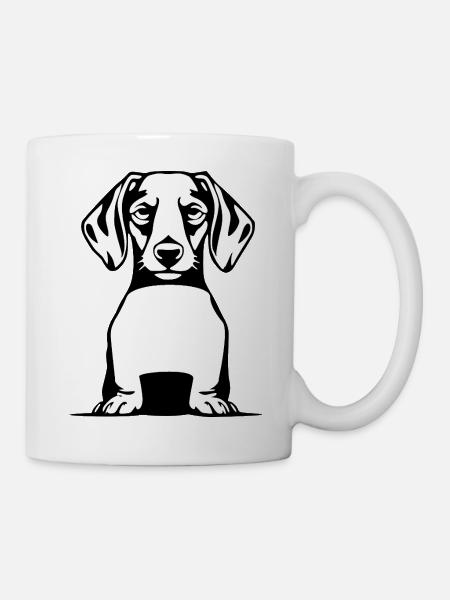 Dachshund T-shirt Geschenkidee - Tasse - Weiß