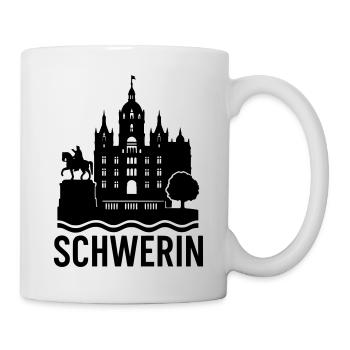 schwerin silhouette - Tasse - Weiß - Rechts