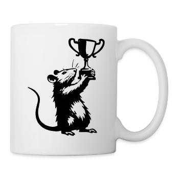 Rat with Cup - Mug - white - Right