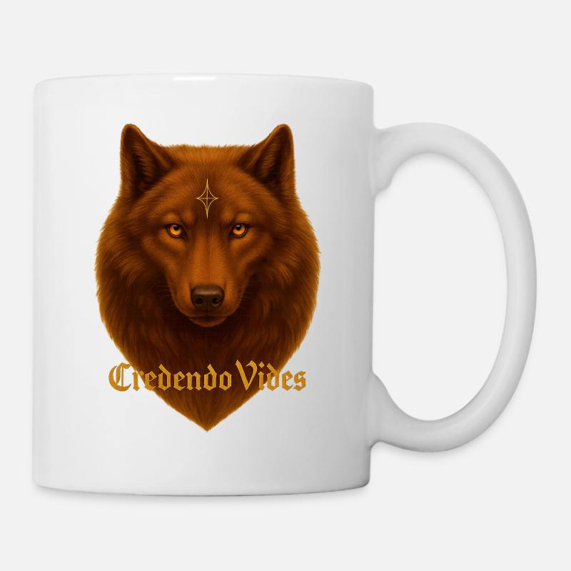 Leerer Credendo Wolf - Tasse - Weiß