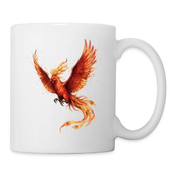 Firebird Phoenix with Fire Wings - Mug - white - Right