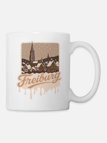 L’hiver à Fribourg - Mug blanc - blanc