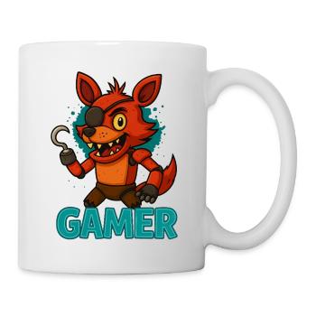 Pirate Fox Gamer - Mug - white - Right