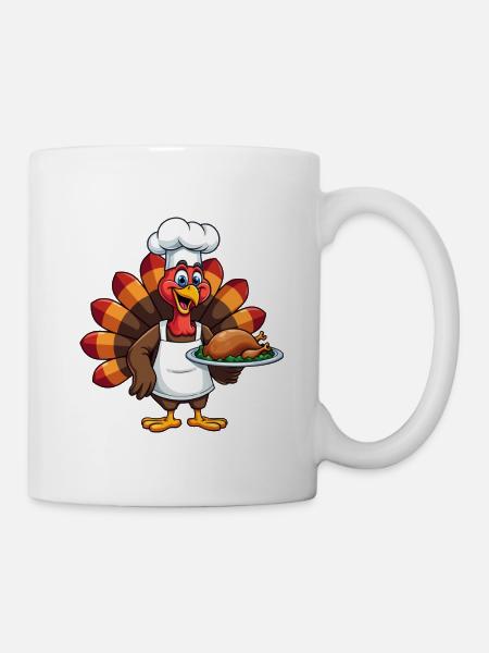 Thanksgiving Truthahn Koch Thanksgiving - Tasse - Weiß