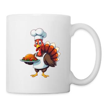 Thanksgiving Truthahn Koch Thanksgiving - Tasse - Weiß - Rechts