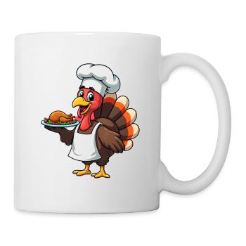 Thanksgiving Truthahn Koch Thanksgiving - Tasse - Weiß - Rechts
