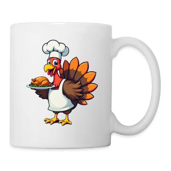 Thanksgiving Truthahn Koch Thanksgiving - Tasse - Weiß - Rechts