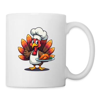 Thanksgiving Truthahn Koch Thanksgiving - Tasse - Weiß - Rechts