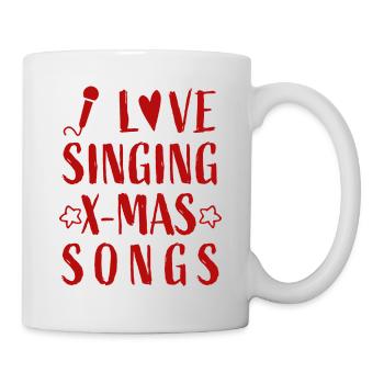 I love singing X-mas Songs - Christmas Advent - Mug - white - Right