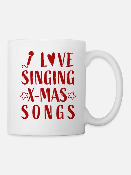 I love singing X-mas Songs - Christmas Advent - Mug - white