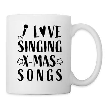 I love singing X-mas Songs - Christmas Music - Mug - white - Right