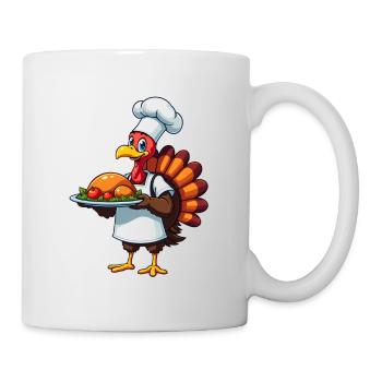 Thanksgiving Truthahn Koch Thanksgiving - Tasse - Weiß - Rechts