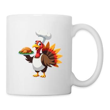 Thanksgiving Truthahn Koch Thanksgiving - Tasse - Weiß - Rechts