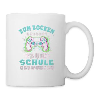 Gaming Controller Born For Gaming Video Game - Mug - white - Right
