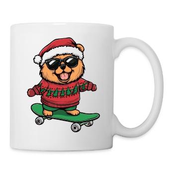 Chow Chow Hund Weihnachten Lustig - Tasse - Weiß - Rechts