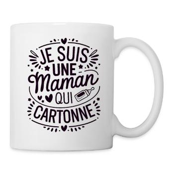 Ich bin eine erfolgreiche Mutter - Tasse - Weiß - Rechts