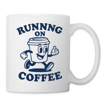 Laufen auf Kaffee - Tasse - Weiß - Rechts