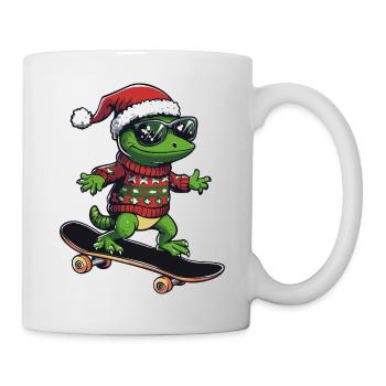 Lizard Christmas Funny - Mug - white - Right