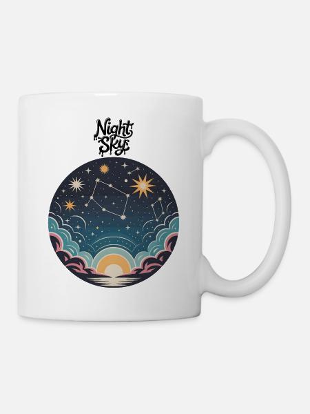 Night Sky - Mug - white