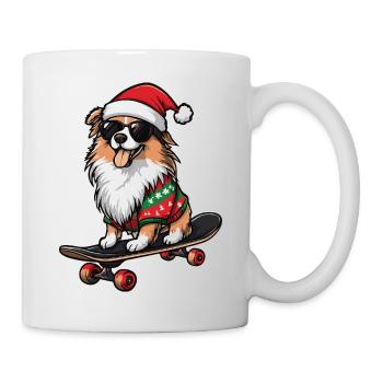 Border Collie Dog Christmas Funny - Mug - white - Right